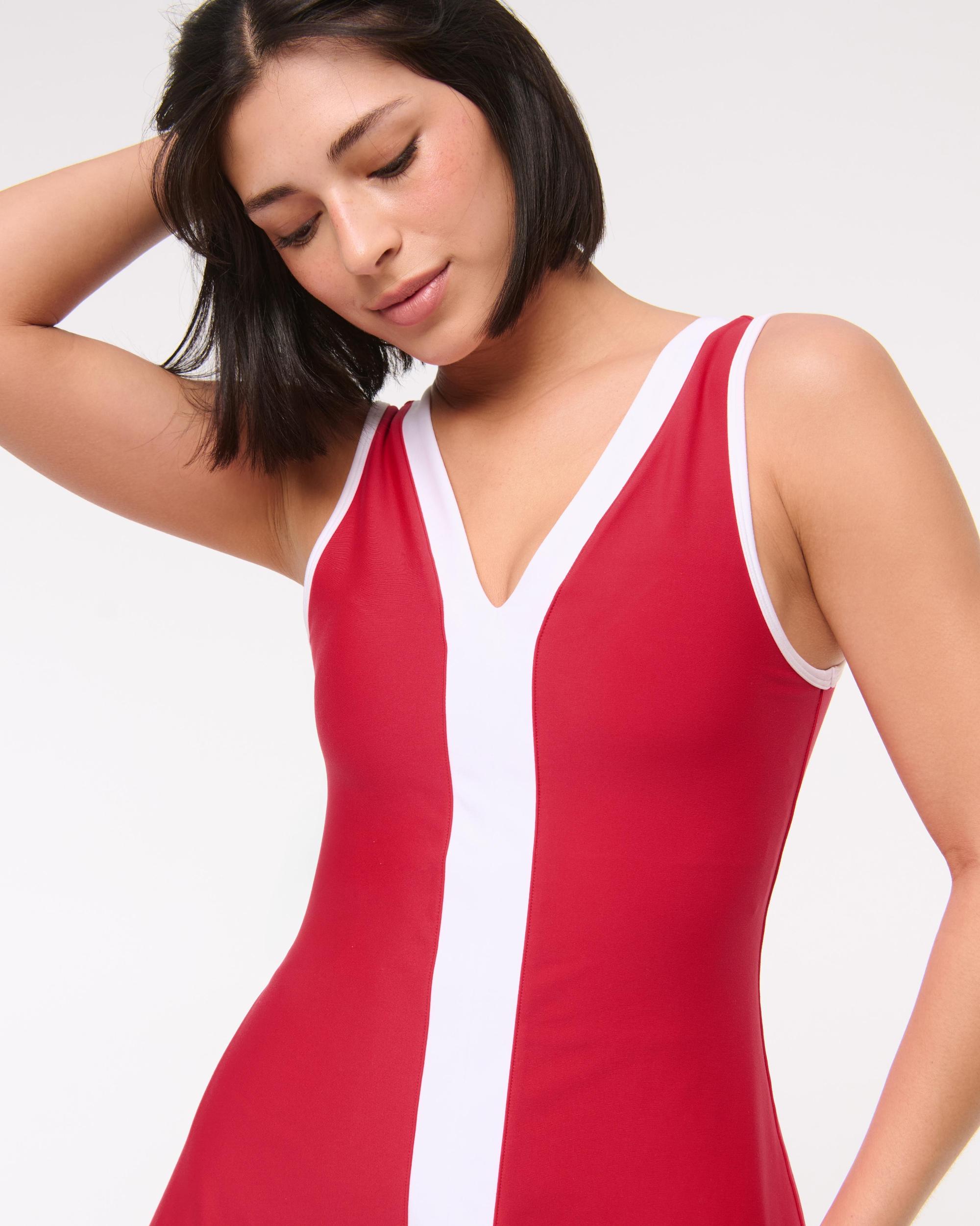 YPB sculptLUX V-Neck Mini Dress Product Image