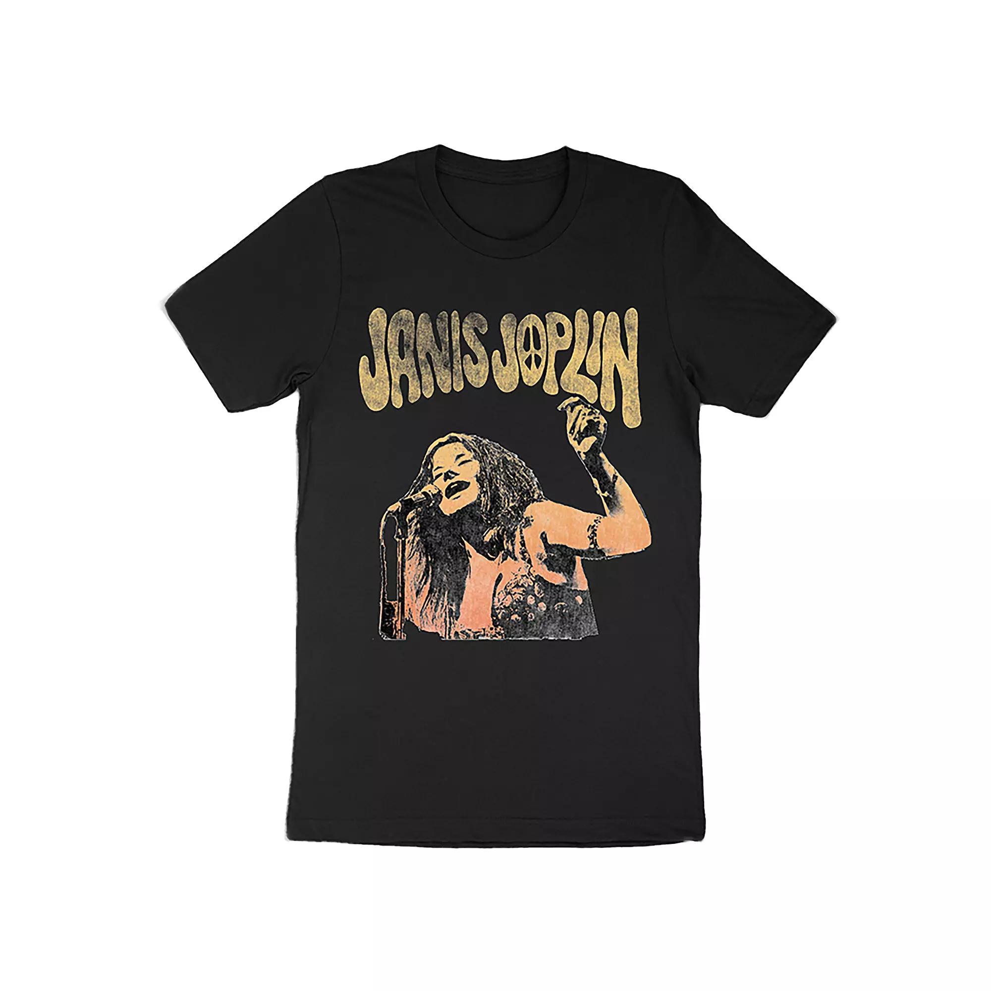 Men's Janis Joplin Graphic Tee, Size: Medium, Black Product Image