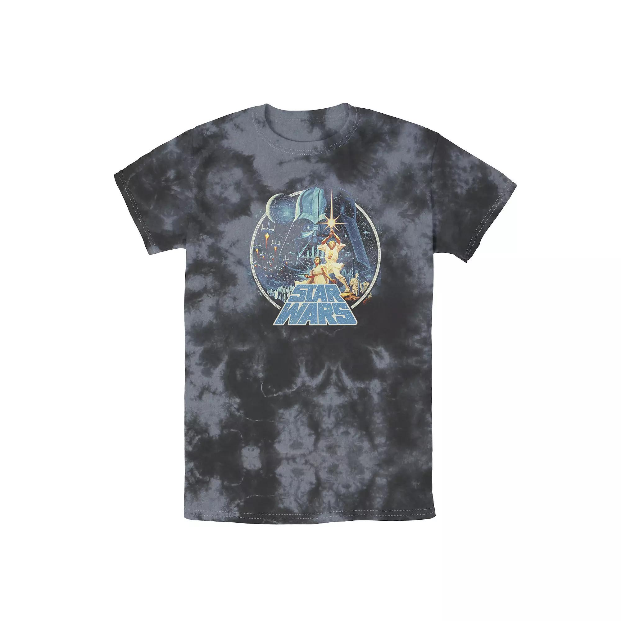 Men's Star Wars Group Victory Scene Retro Poster Tee,  Product Image