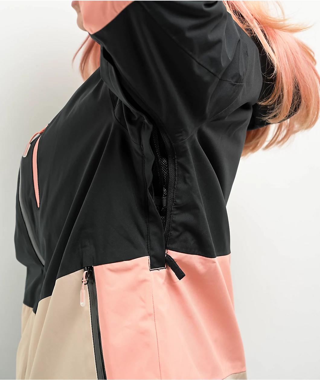 Roxy Women's Peakside True Black 10K Snowboard Jacket 2025 Product Image