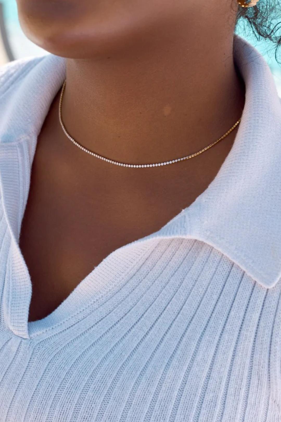 Micro Tennis Necklace Product Image