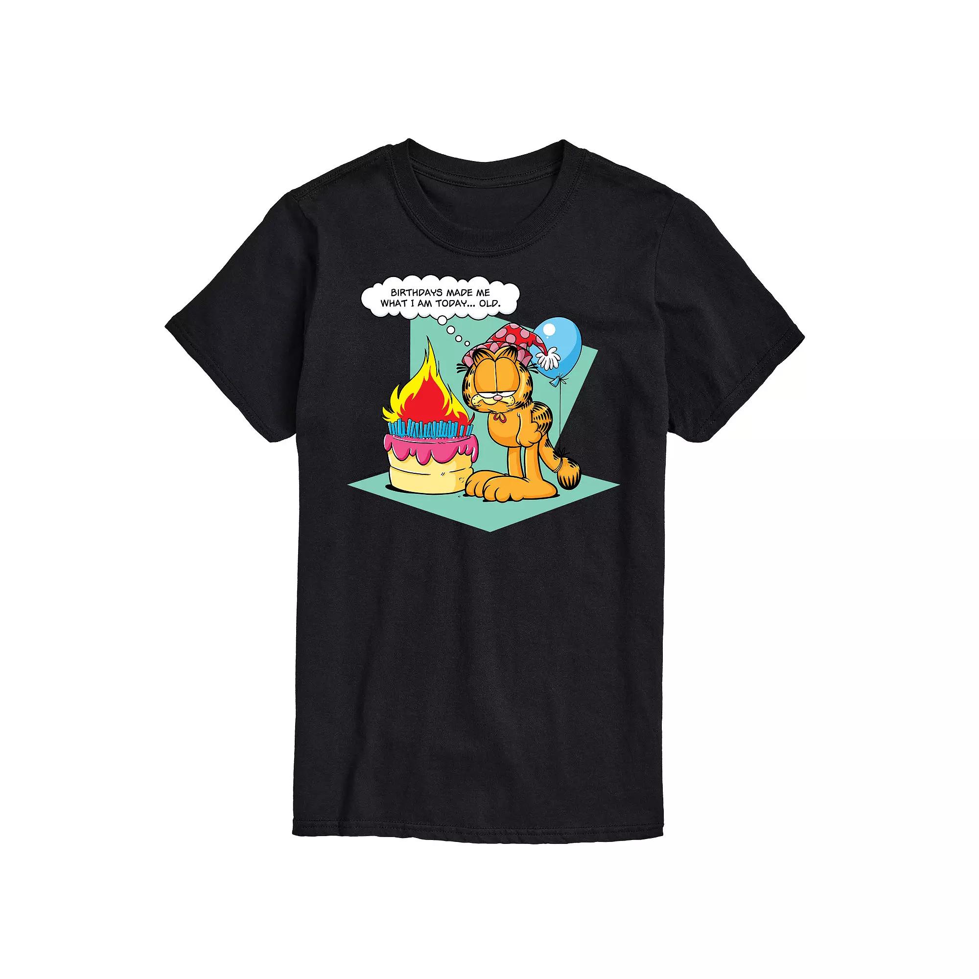 Men's Garfield Birthdays Make Me Old Graphic Tee,  Product Image