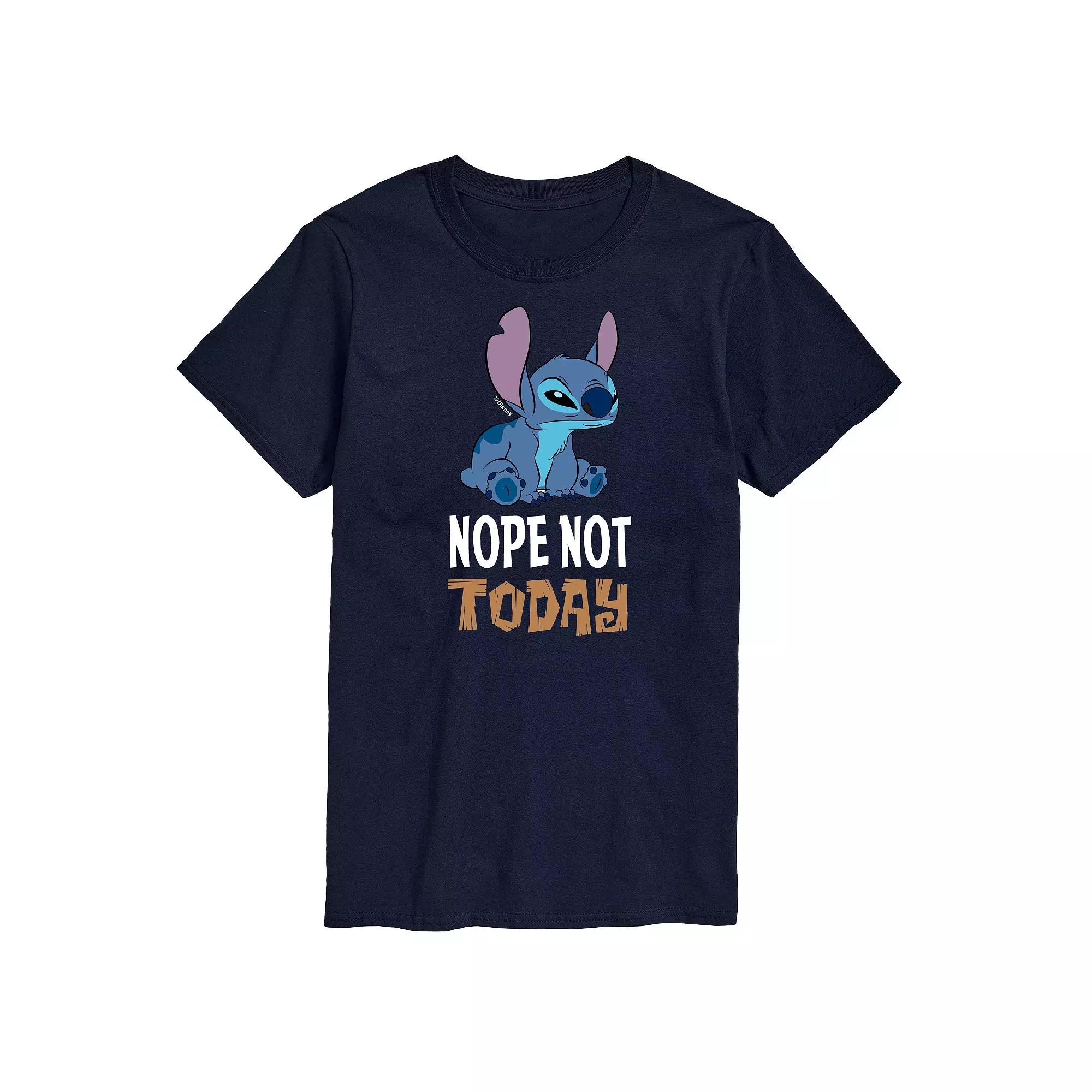 Disney's Lilo and Stitch Big & Tall Nope Not Today Graphic Tee, Men's,  Product Image