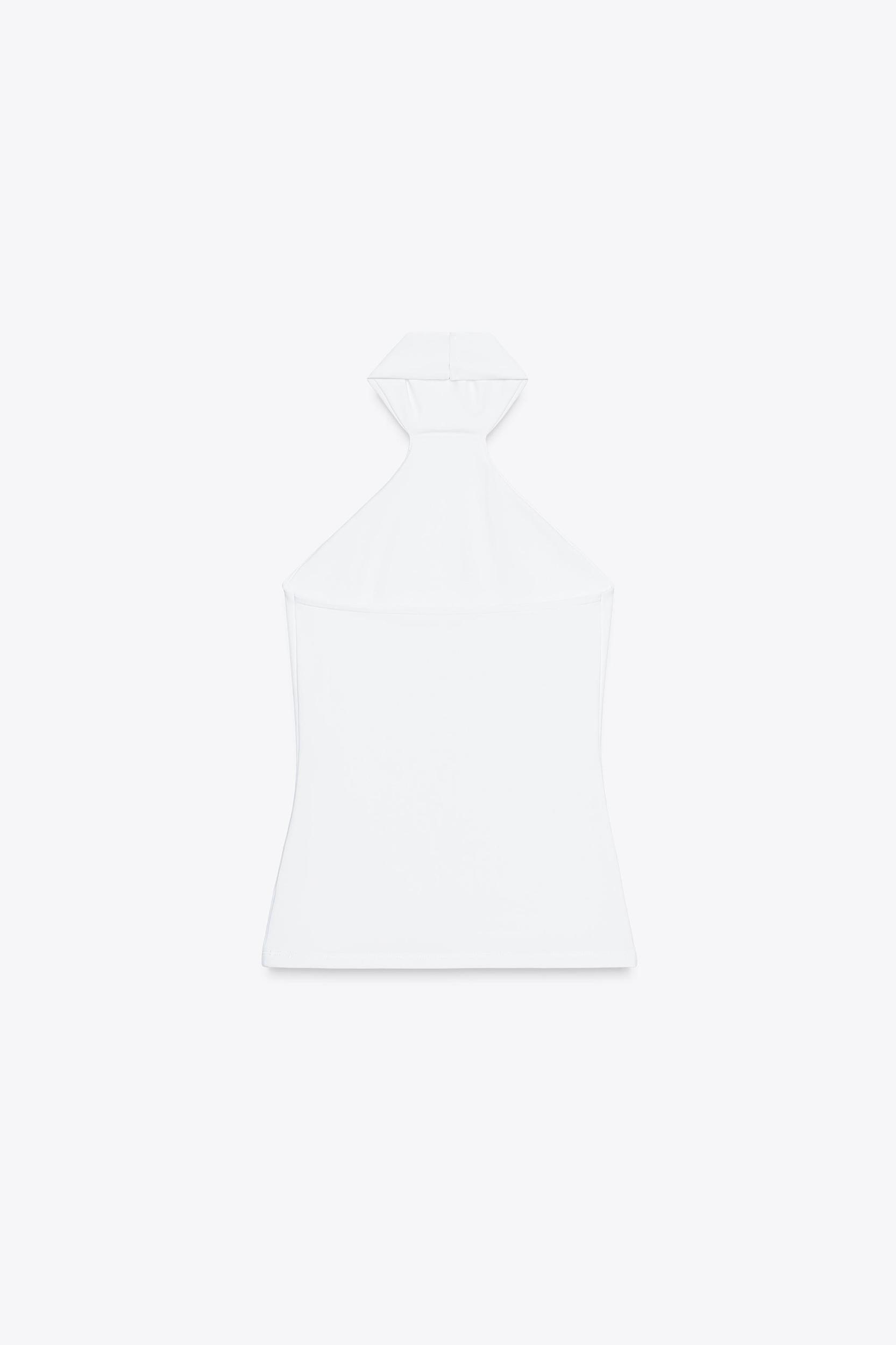 POLYAMIDE HALTER TOP Product Image