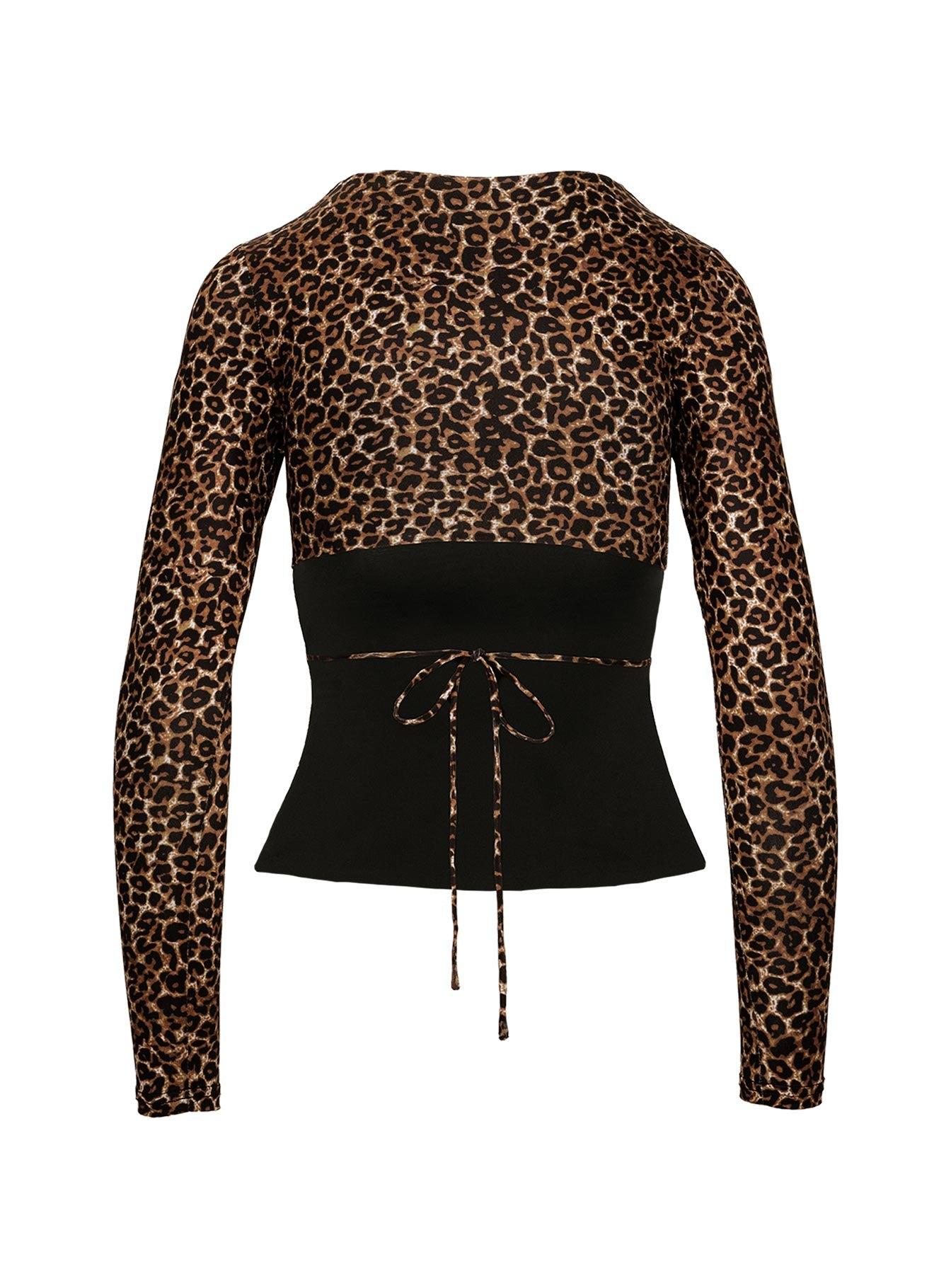 Uzo Long Sleeve Top Leopard Product Image