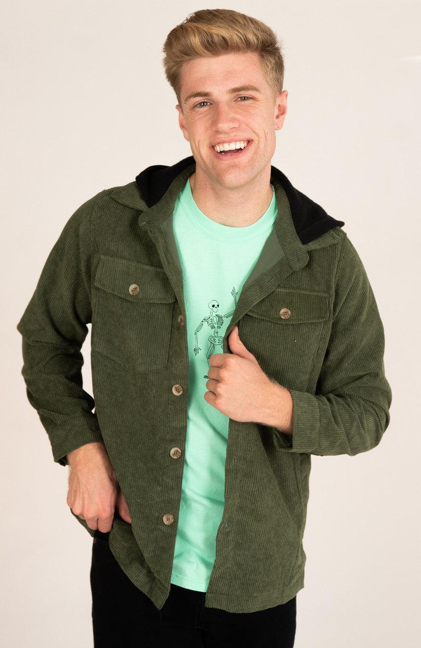 Hooded Corduroy Shacket Product Image