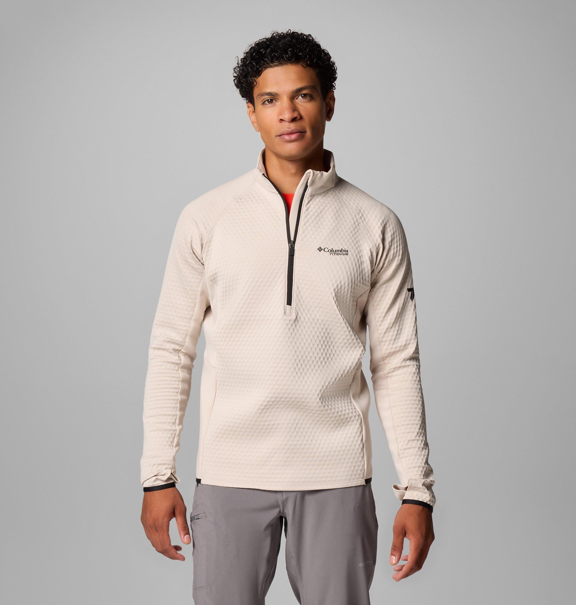 Columbia Mens Crystal Leaf Omni-Heat Helix Half Zip Pullover- Product Image