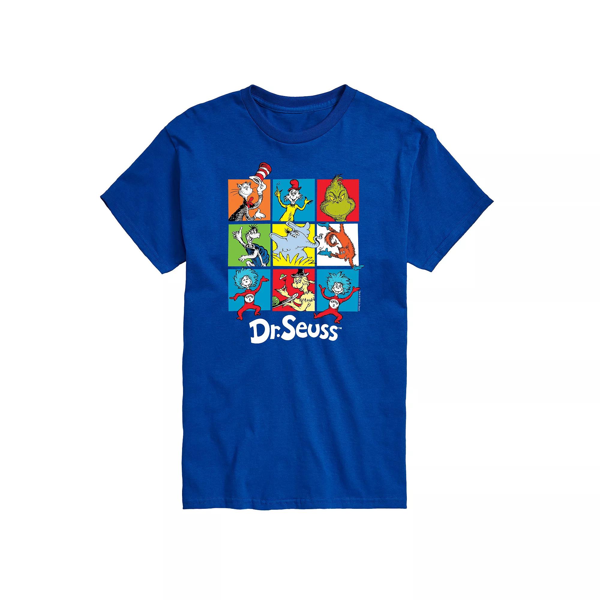Big & Tall Dr Seuss Grid Tee, Men's,  Product Image