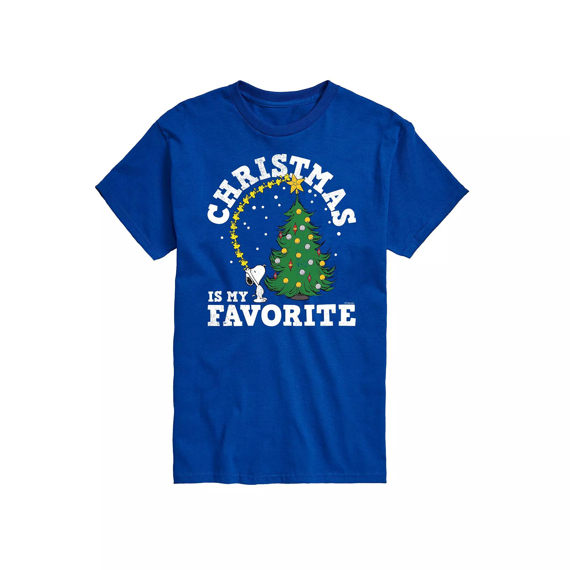 Big & Tall Peanuts Christmas Favorite Tee, Men's,  Product Image