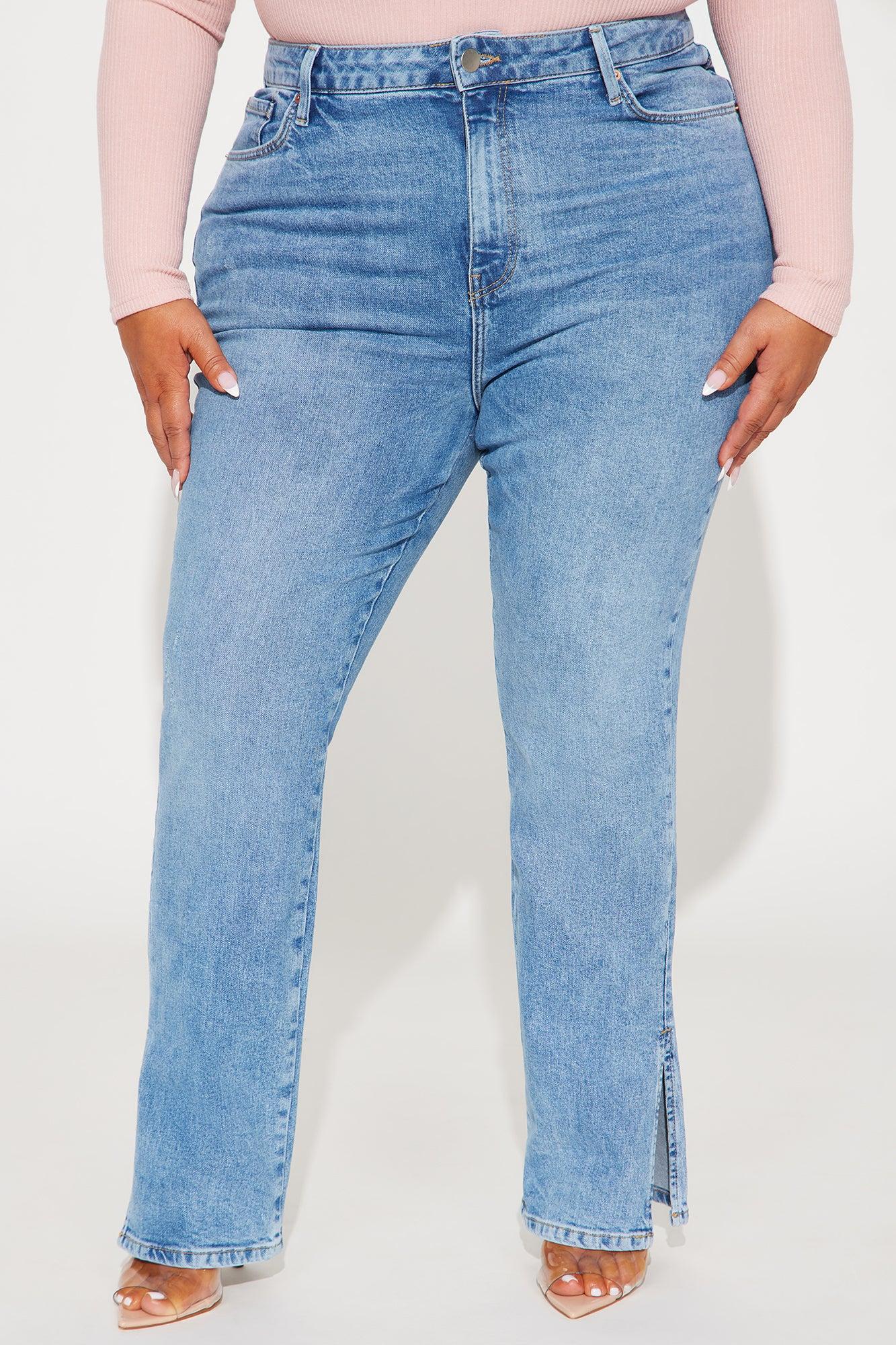High Intensity Straight Leg Jeans - Medium Wash Product Image