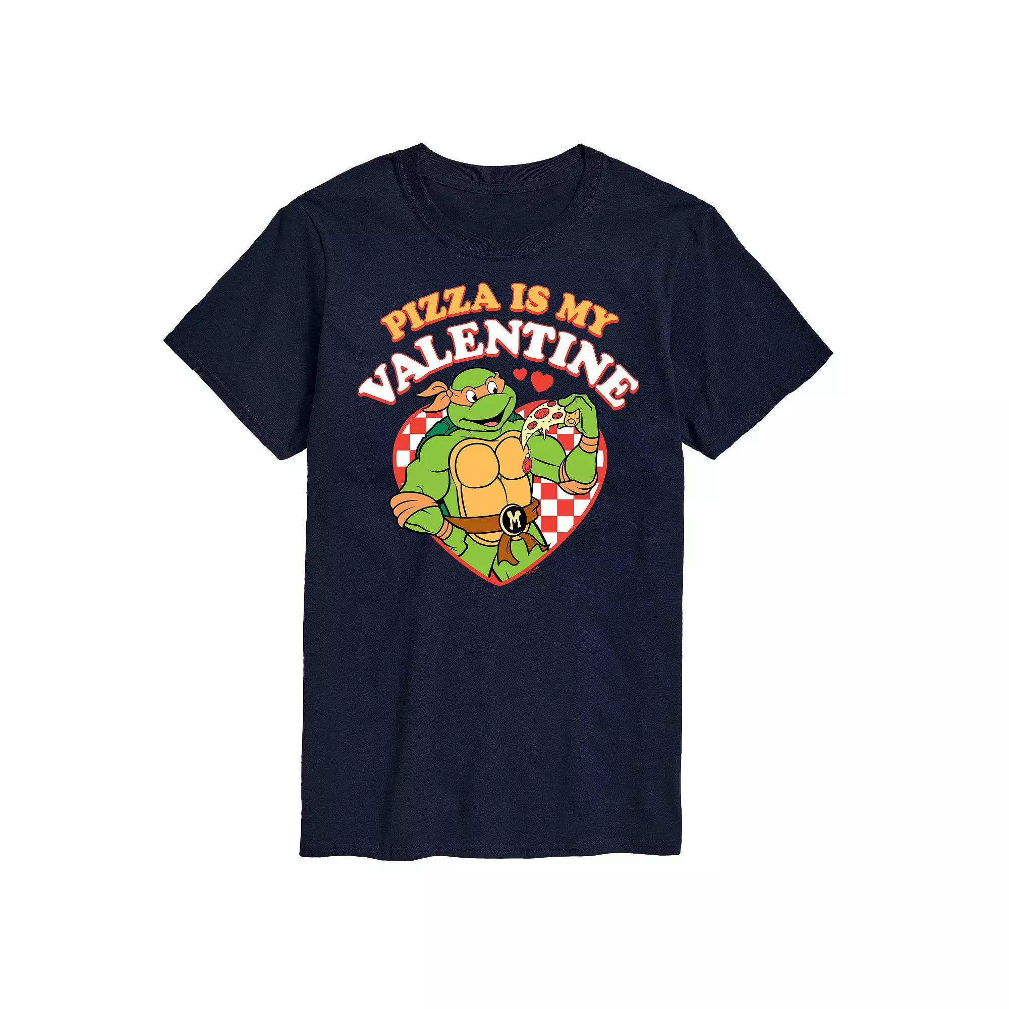 Big & Tall Teenage Mutant Ninja Turtles Pizza My Valentine Tee, Men's,  Product Image