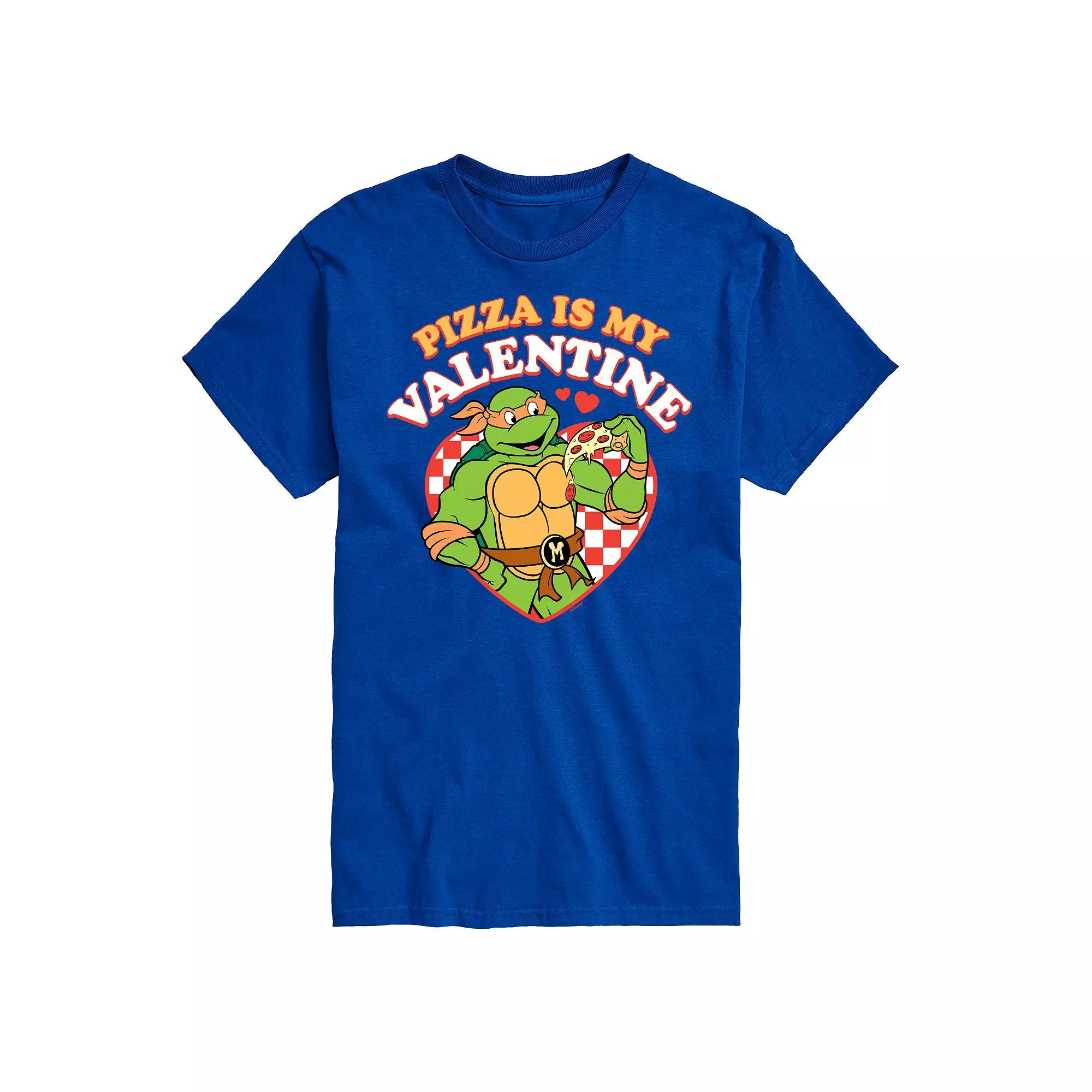 Big & Tall Teenage Mutant Ninja Turtles Pizza My Valentine Tee, Men's,  Product Image