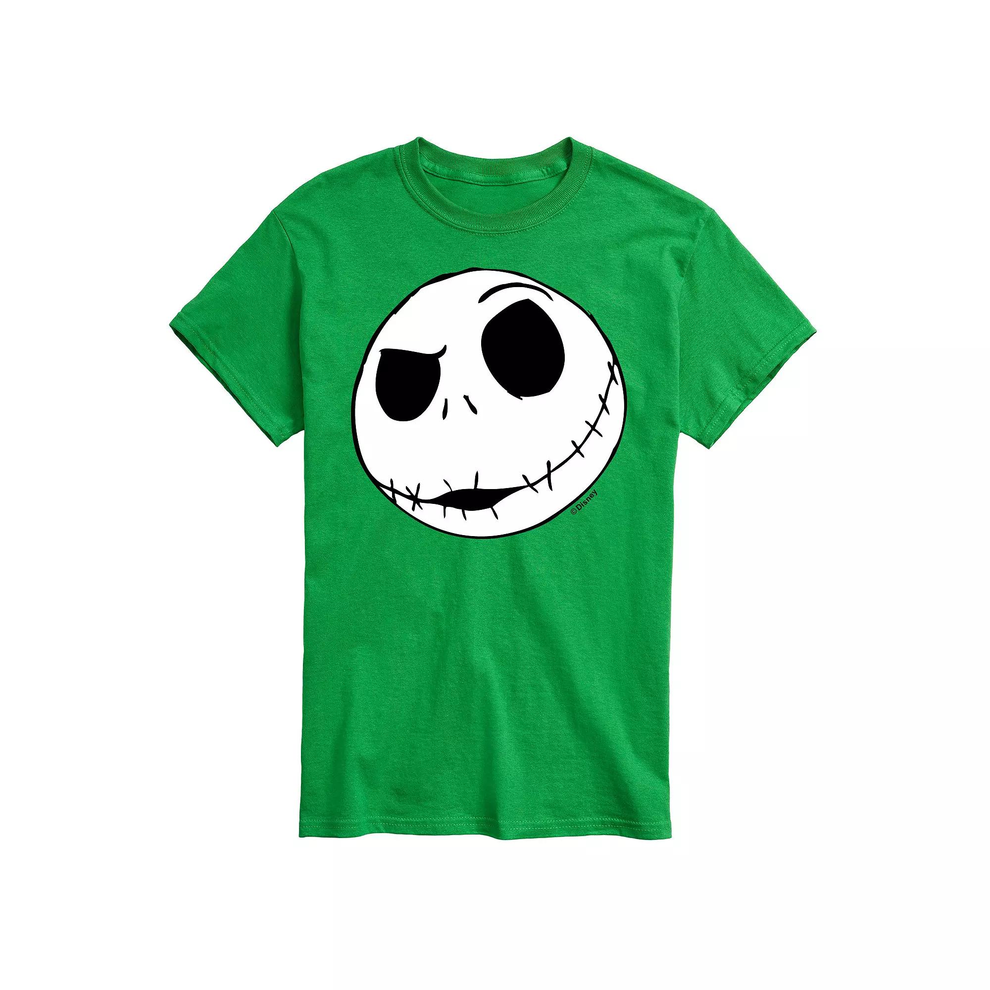 Disney's The Nightmare Before Christmas Jack Skellington Men's Face Graphic Tee,  Product Image