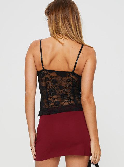 Kerr Lace Top Black Product Image