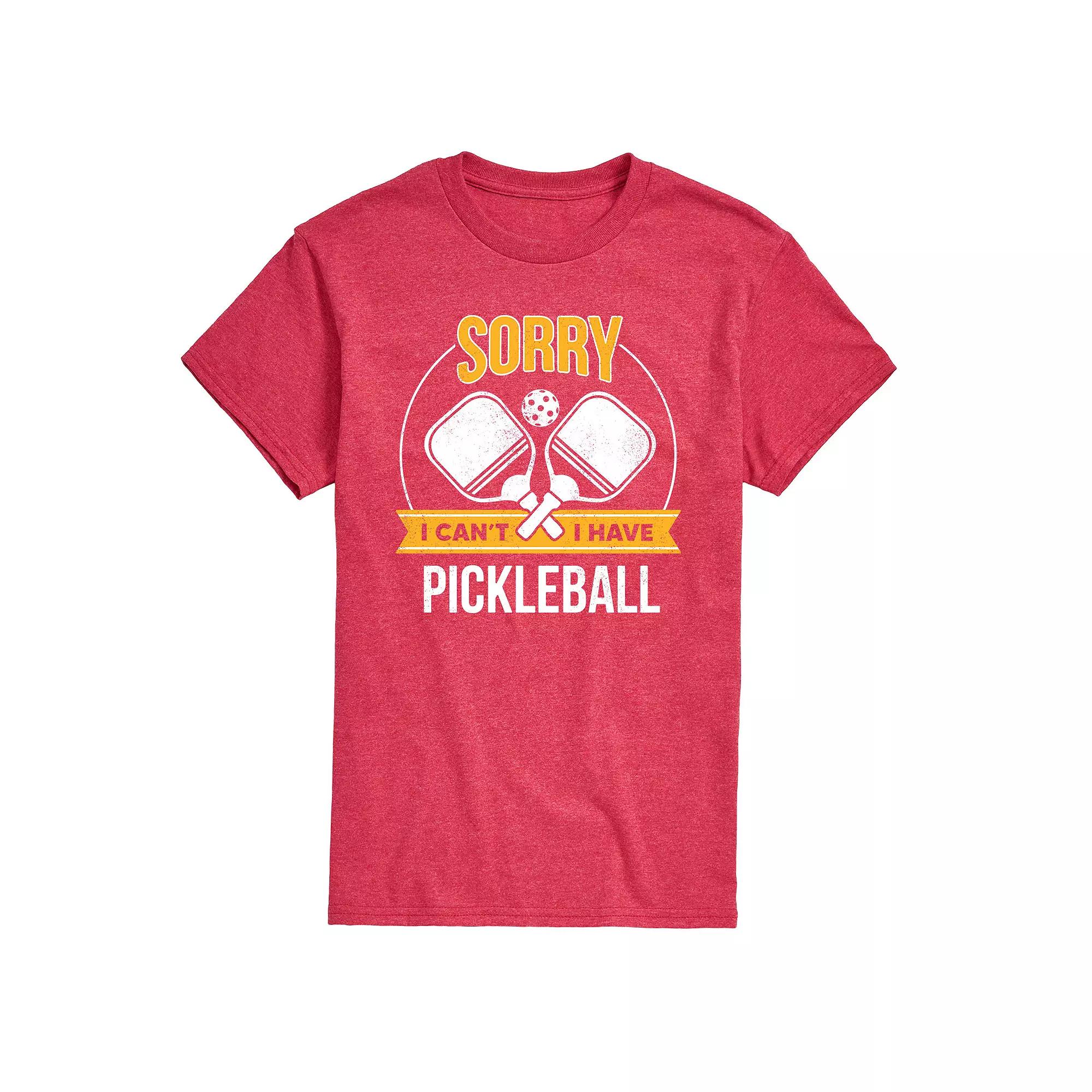 Men's Sorry Can't Pickleball Tee,  Product Image