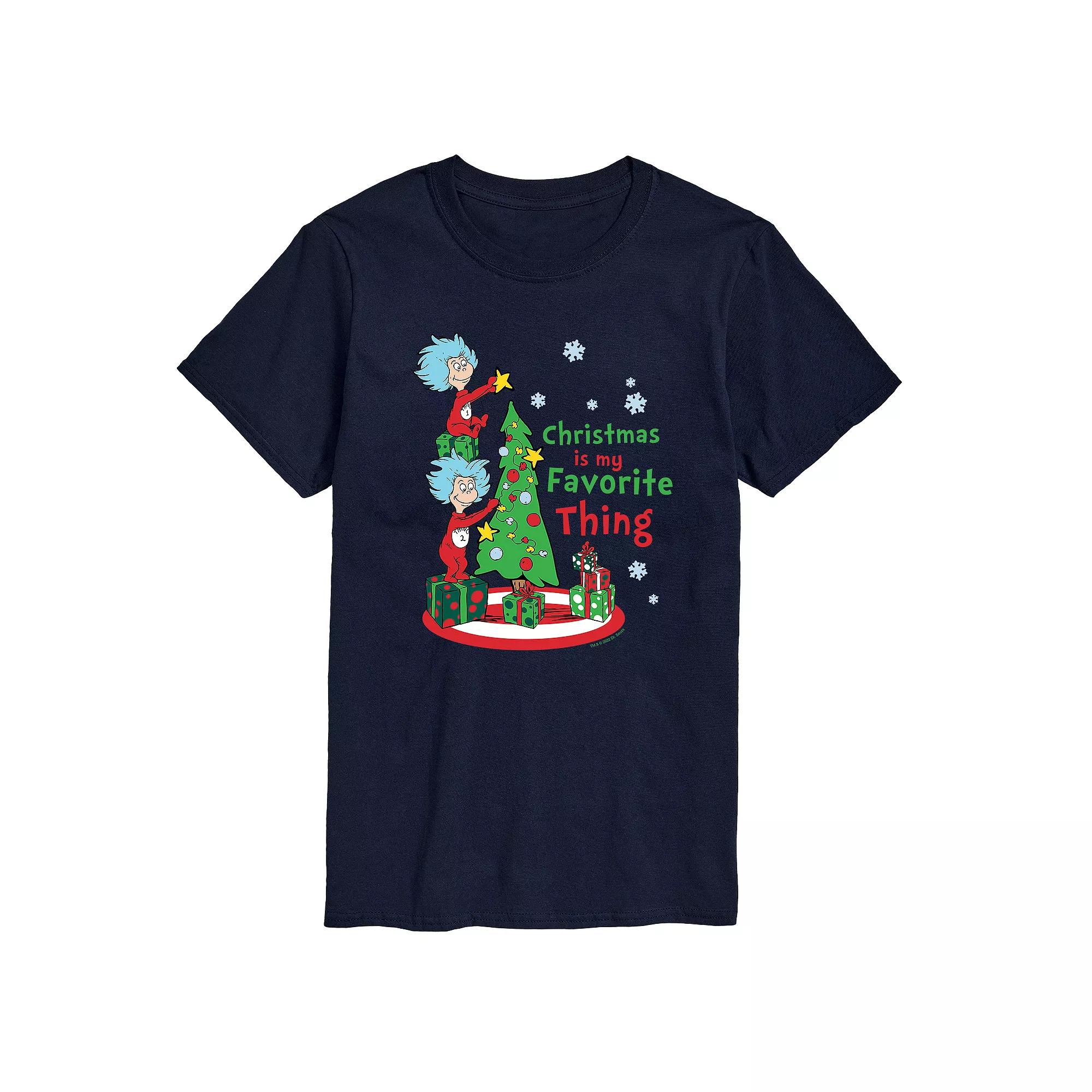 Men's Dr. Seuss Christmas is my Favorite Thing Tee,  Product Image