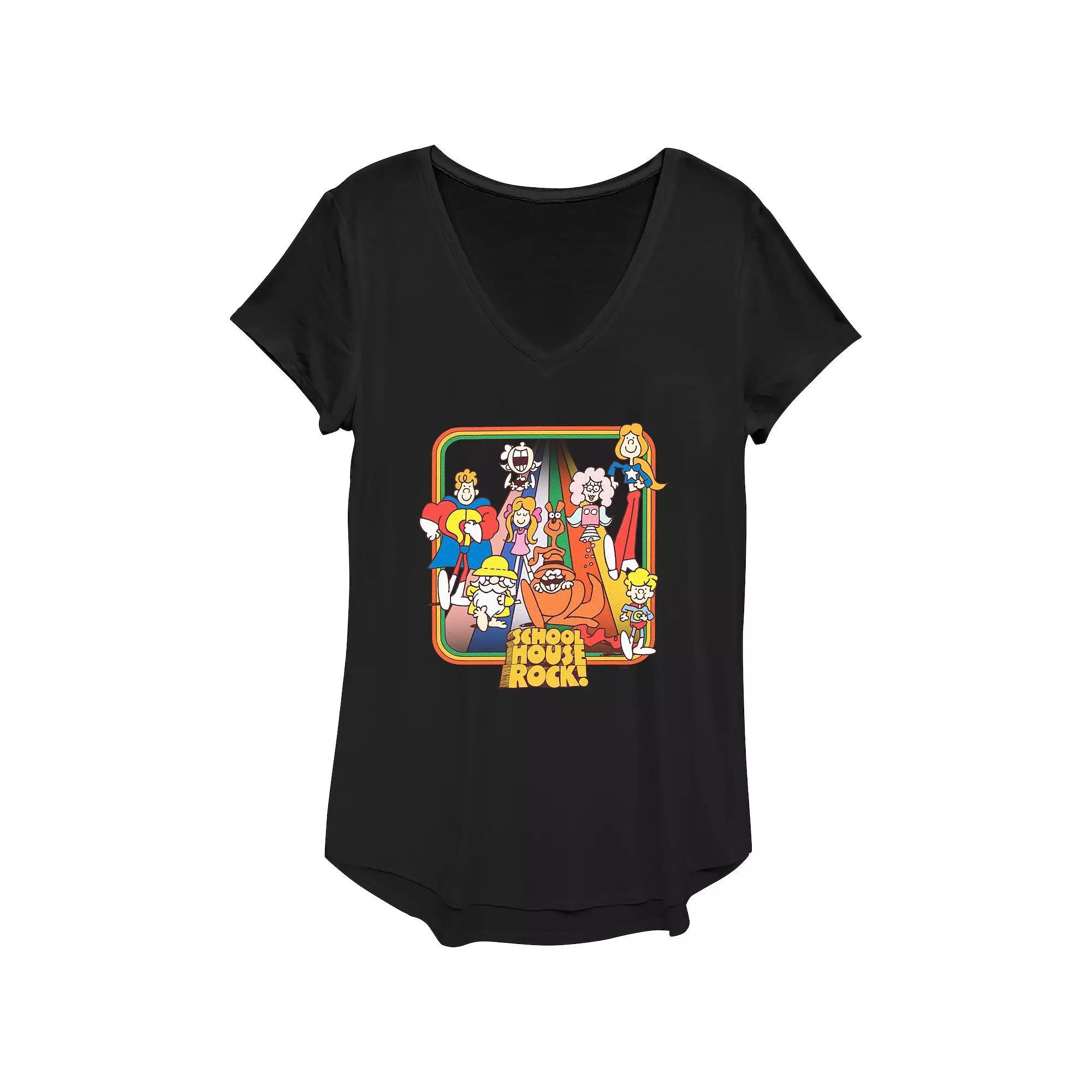 Disney's Schoolhouse Rock! Rainbow Road Walk Women's Graphic Tee,  Product Image