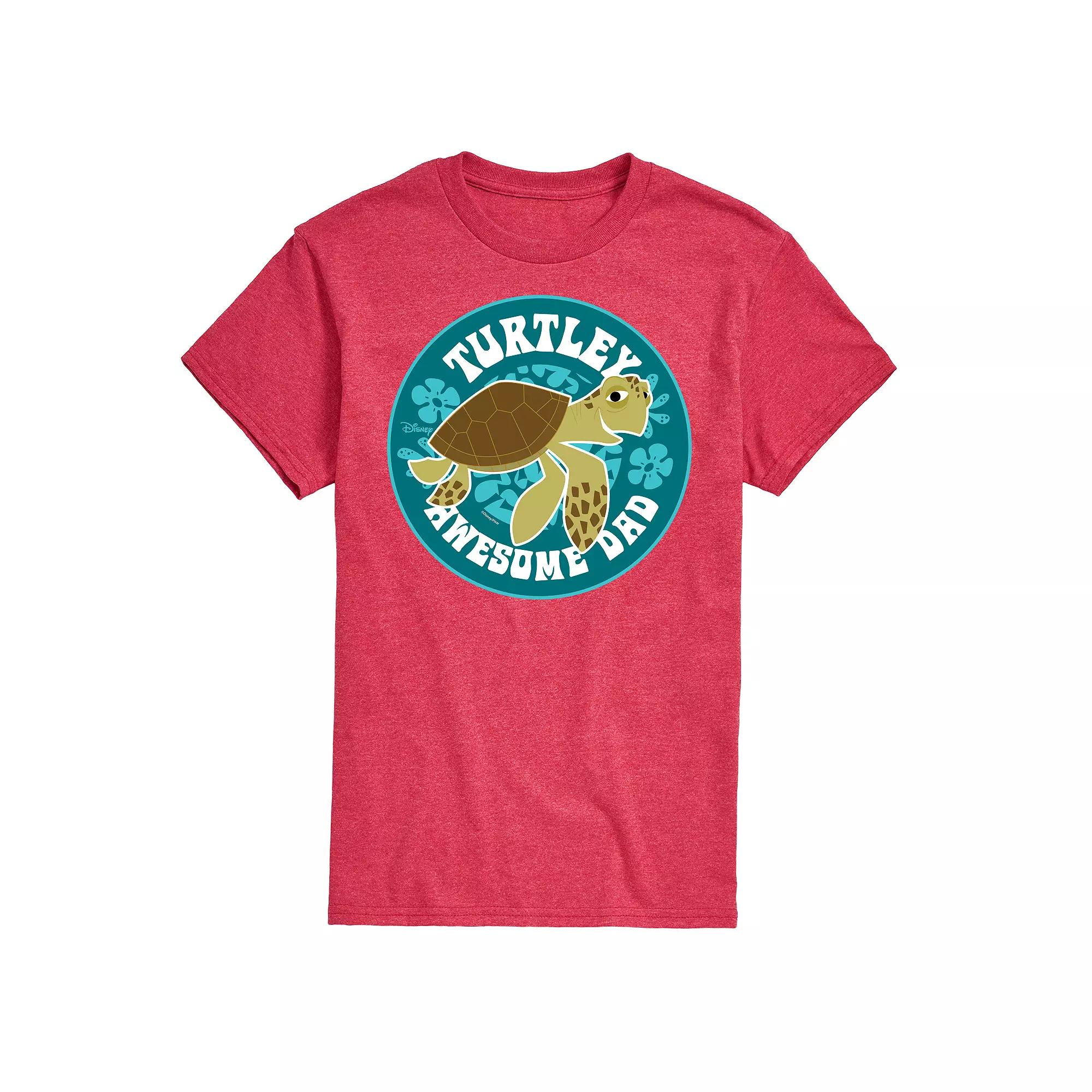 Disney/Pixar Finding Nemo Men's Turtley Awesome Dad Graphic Tee,  Product Image