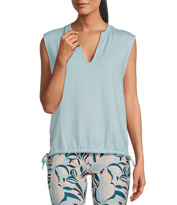 Kinesis Sleeveless Split Neck Top Product Image