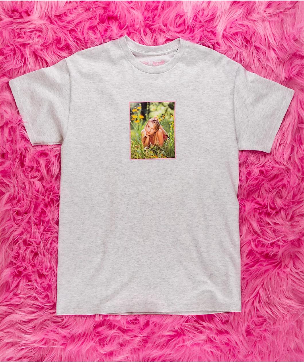 Welcome x Britney Spears Daisies Grey T-Shirt Product Image