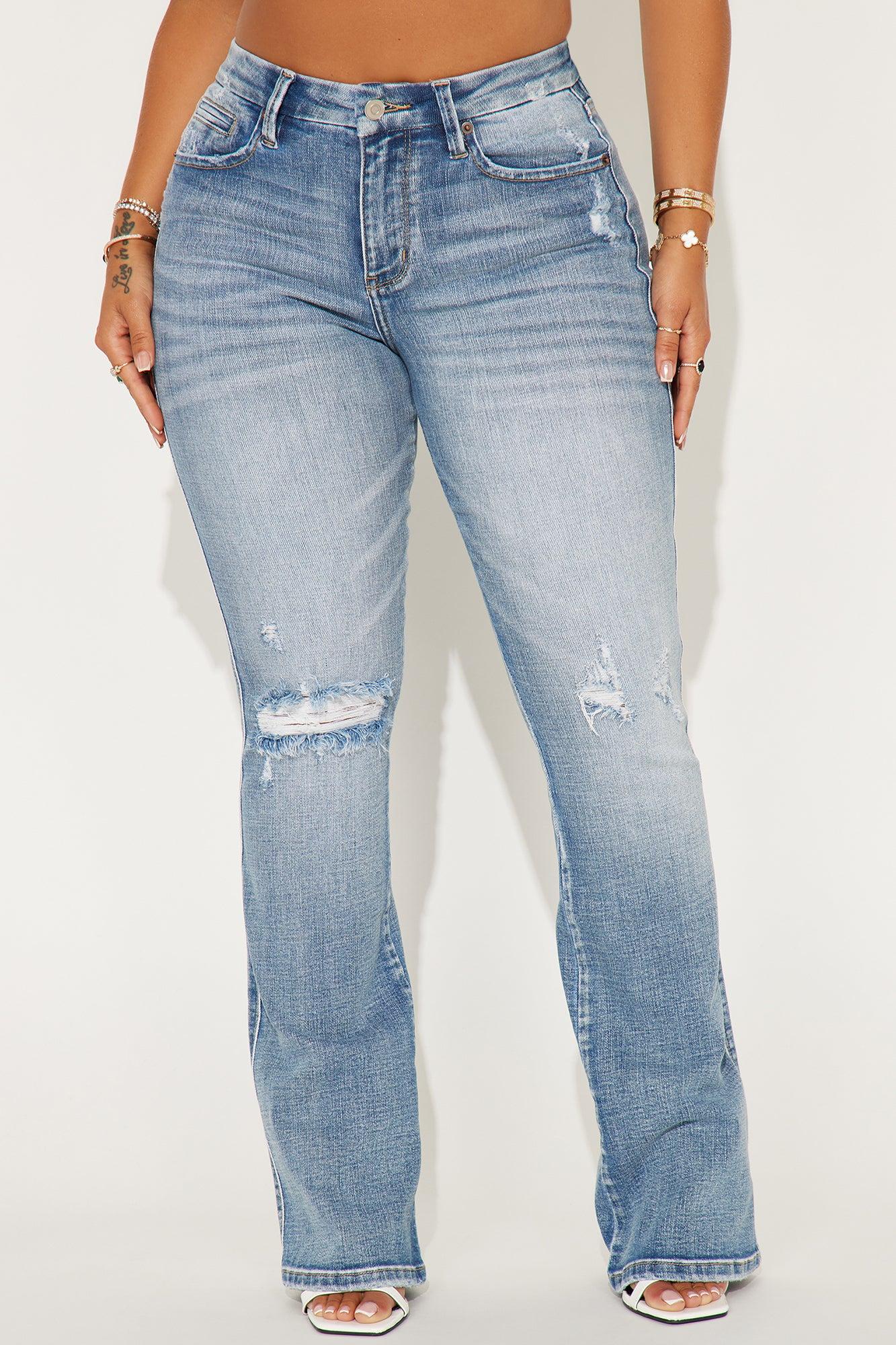 No Comparison Stretch Bootcut Jeans - Medium Wash Product Image