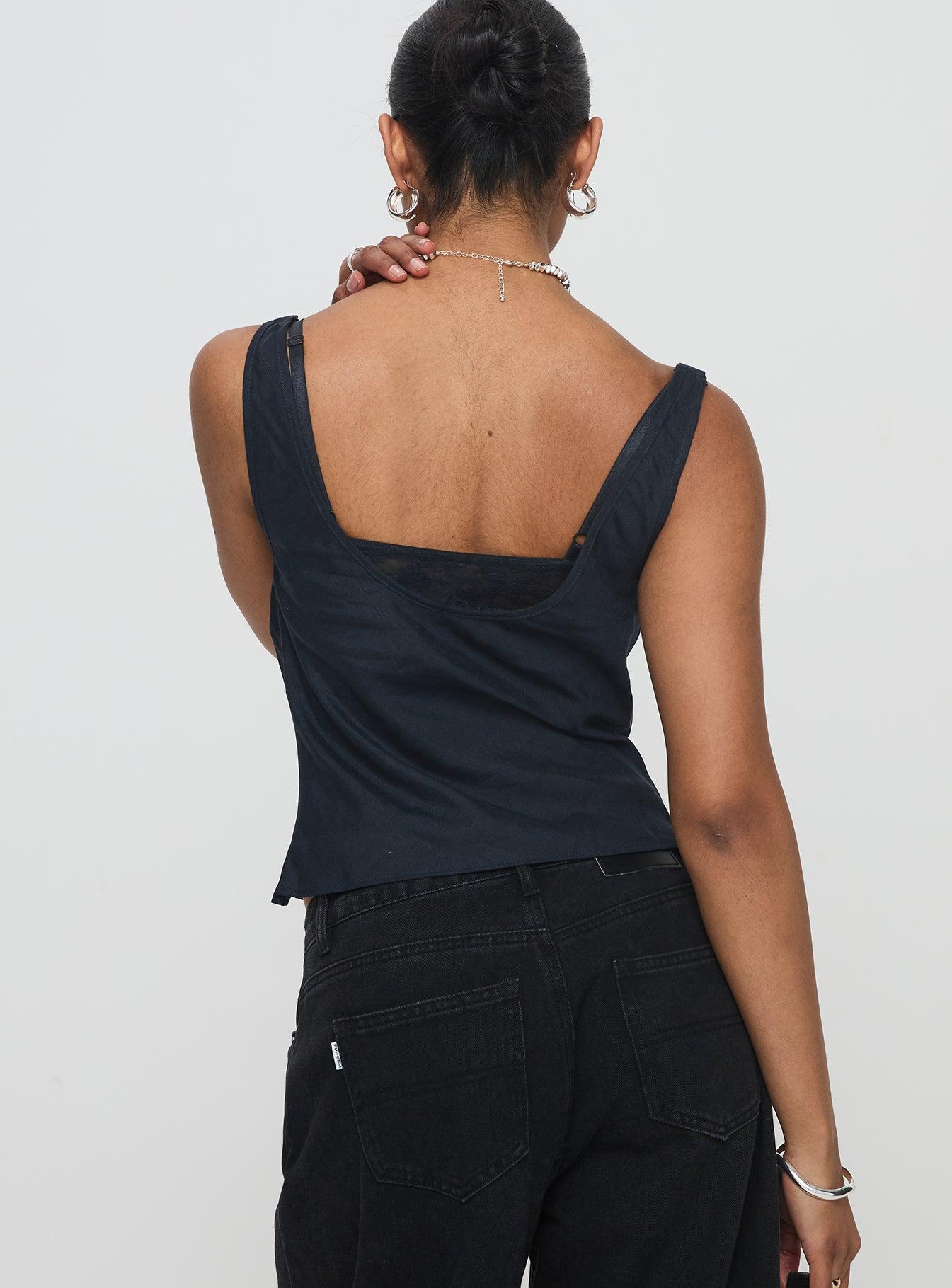 Delilah Top Navy Product Image