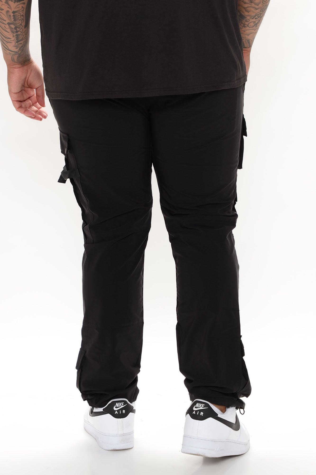 Versatile Slim Cargo Pants - Black Product Image