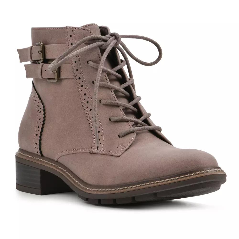 Women's Cliffs by White Mountain Elibeth Women's Booties, Size: 6.5, Grey Fabric Product Image