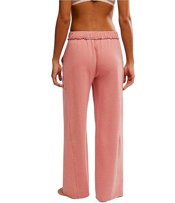 Free People Don't Wait Up Wide-Leg Lounge Pants Product Image