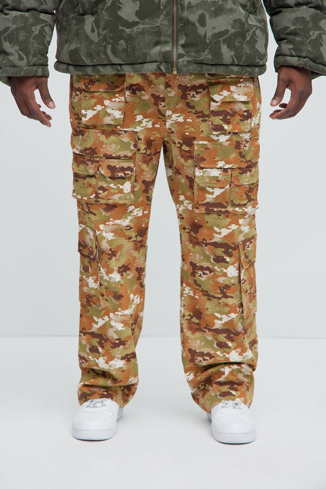 Tony Straight Utility Pants - Camouflage Product Image