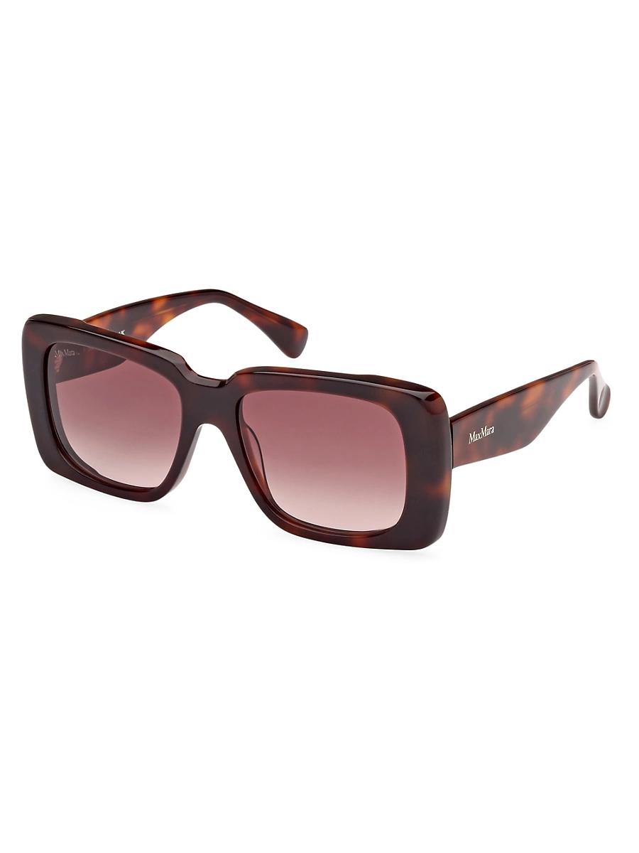 Womens 53MM Rectangular Sunglasses Product Image