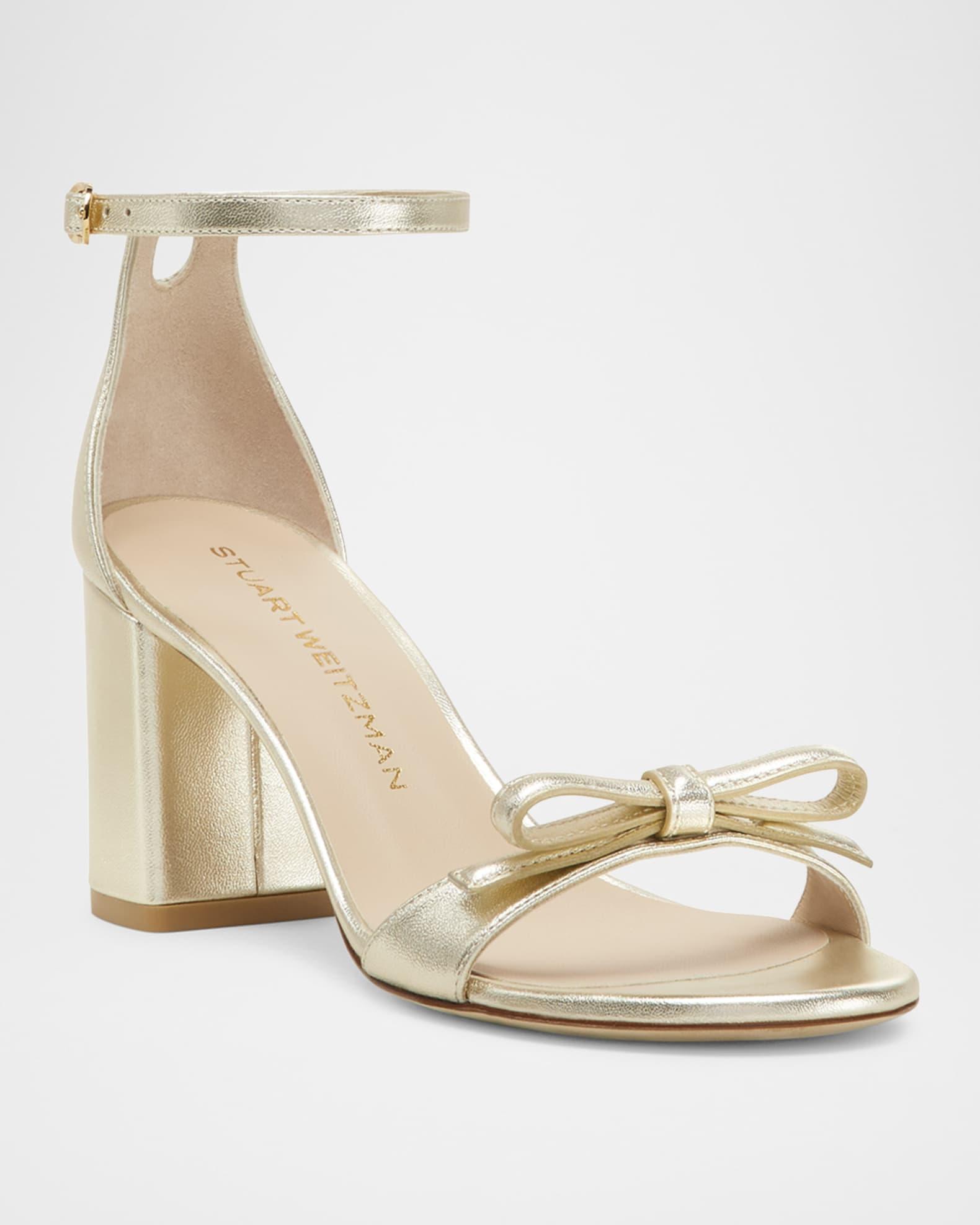 Nudist Felicity Metallic Ankle-Strap Sandals Product Image