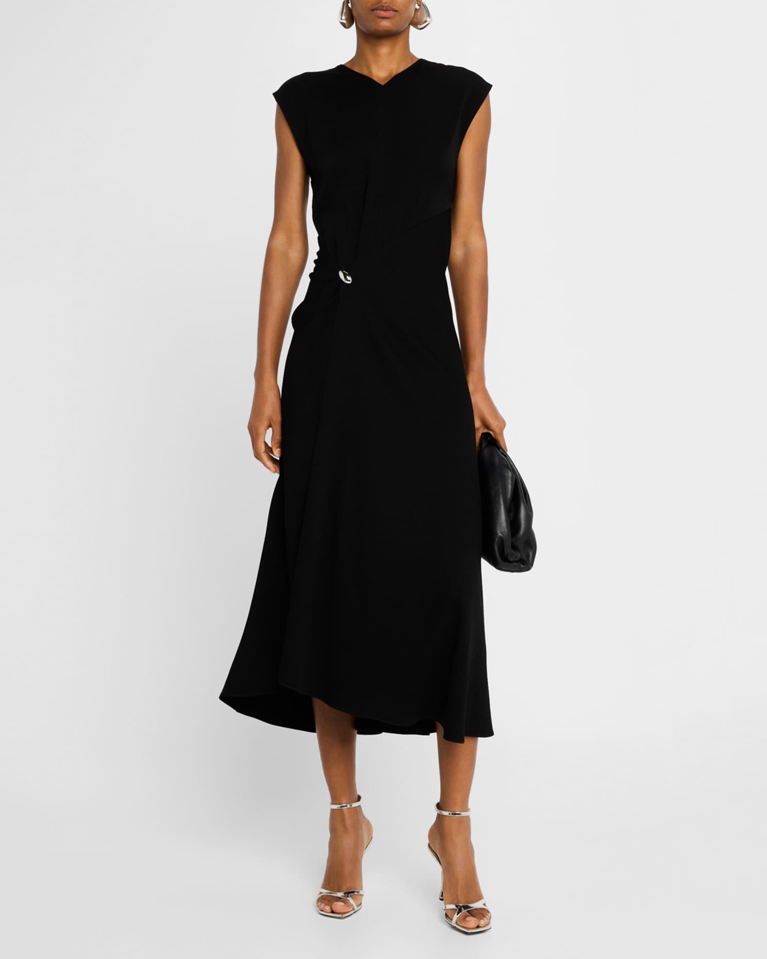 Mary V-Neck A-Line Midi Dress Product Image