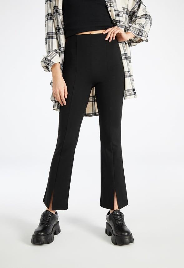 JustFab Margaux Platform Loafer Pump Womens Black/ White Size 8.5 Product Image