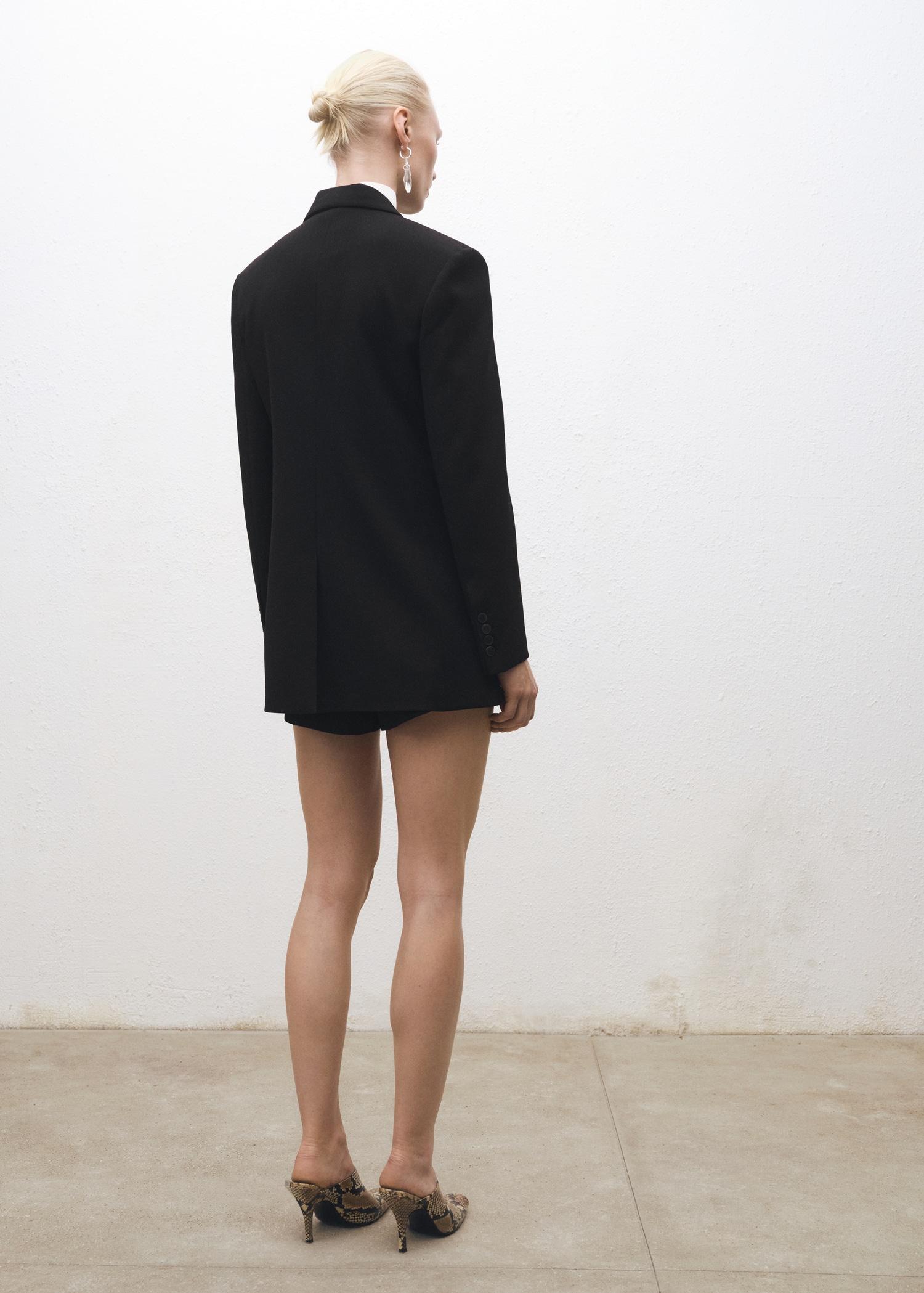 Straight button suit blazer - Women | MANGO USA Product Image