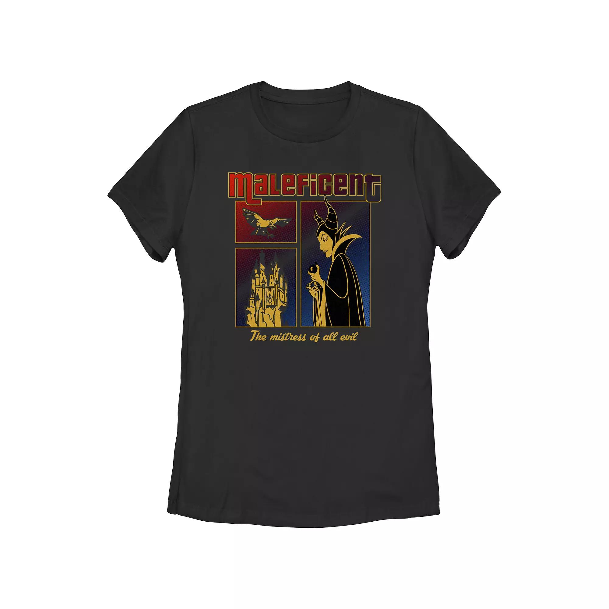 Disney Villains Sleeping Beauty Maleficent The Mistress Of All Evil Juniors' Graphic Tee, Girl's,  Product Image