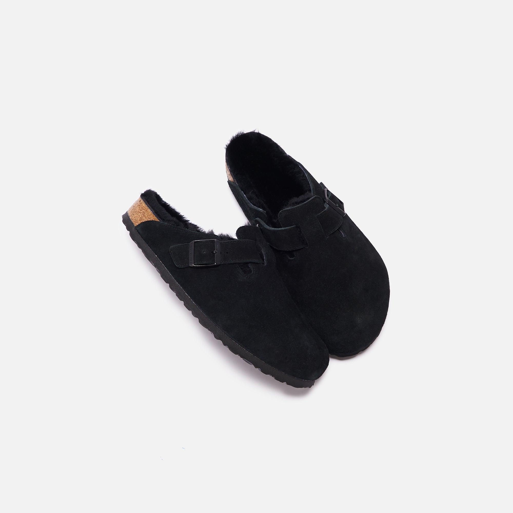 Birkenstock Boston Shearling - Black Male Product Image