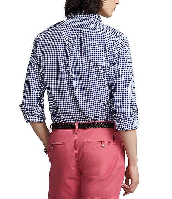 Polo Ralph Lauren Slim-Fit Gingham Stretch Long-Sleeve Woven Shirt Product Image