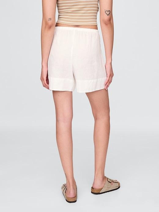 100% Linen Easy Shorts Product Image