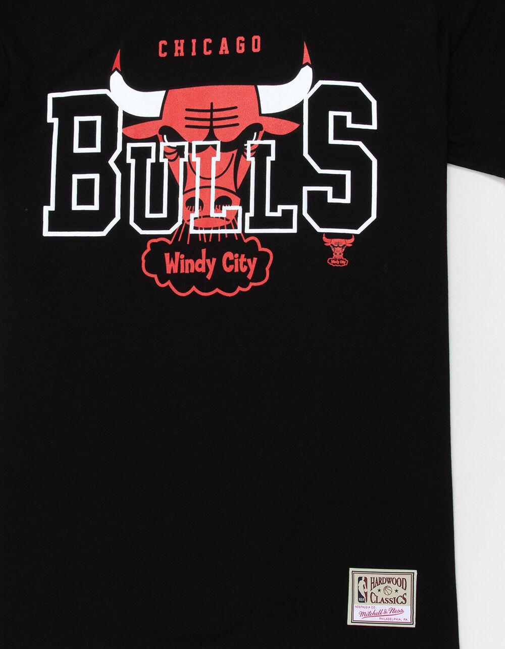 MITCHELL & NESS Chicago Bulls See Thru Mens Tee - BLACK Product Image