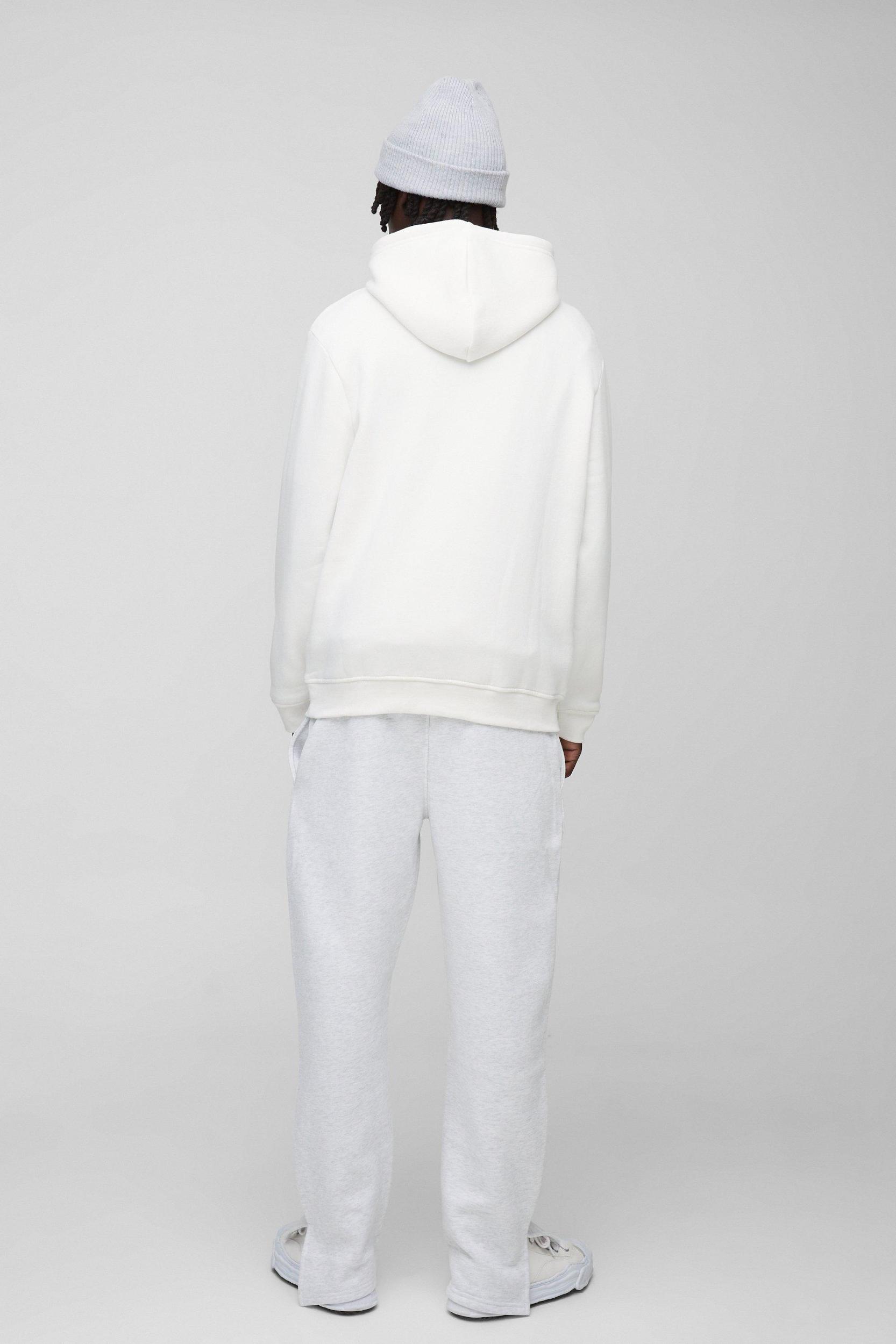 330GSM Regular Fit Over The Head Basic Hoodie | boohooMAN USA Product Image