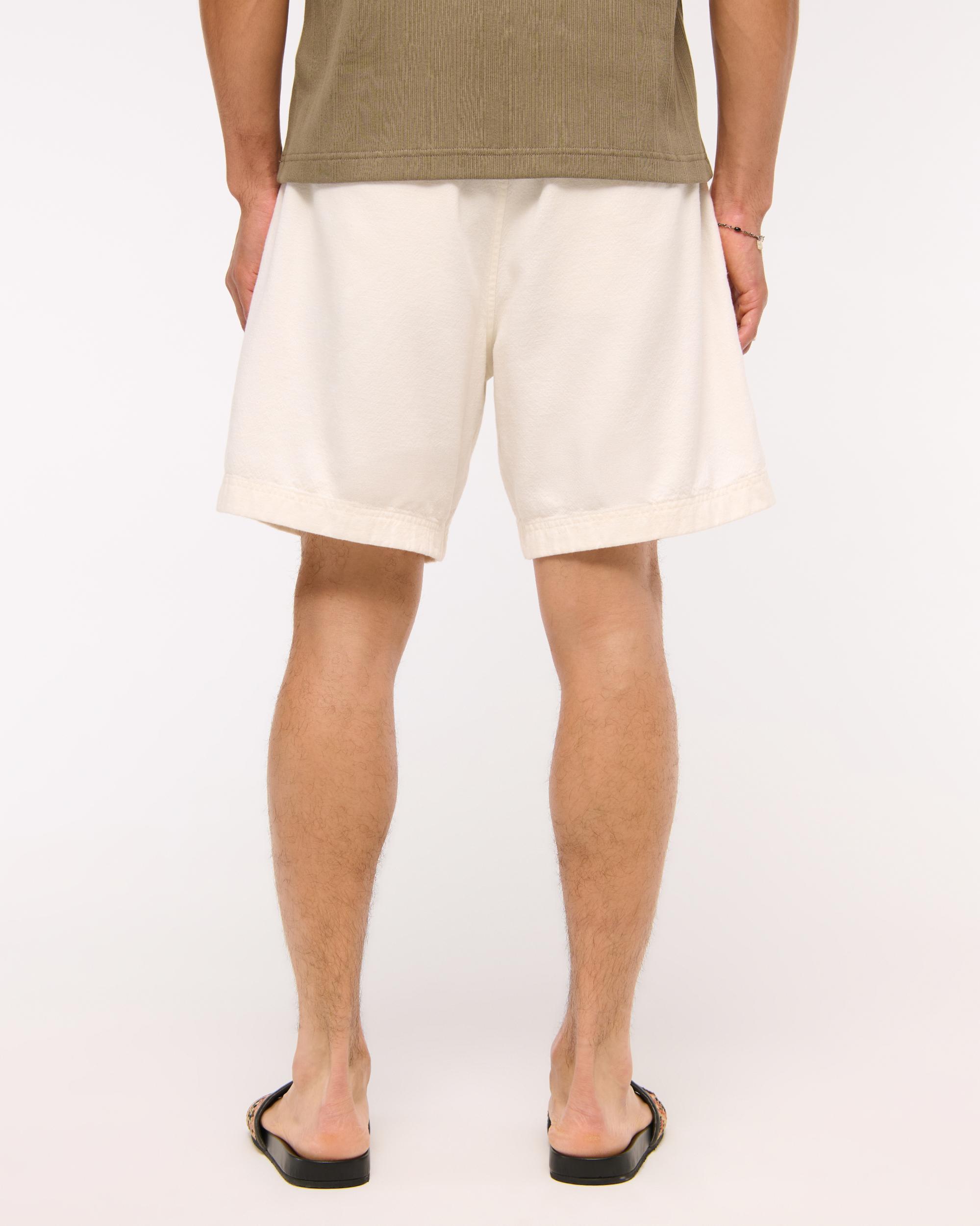 Cotton Texture Pull-On Short Product Image