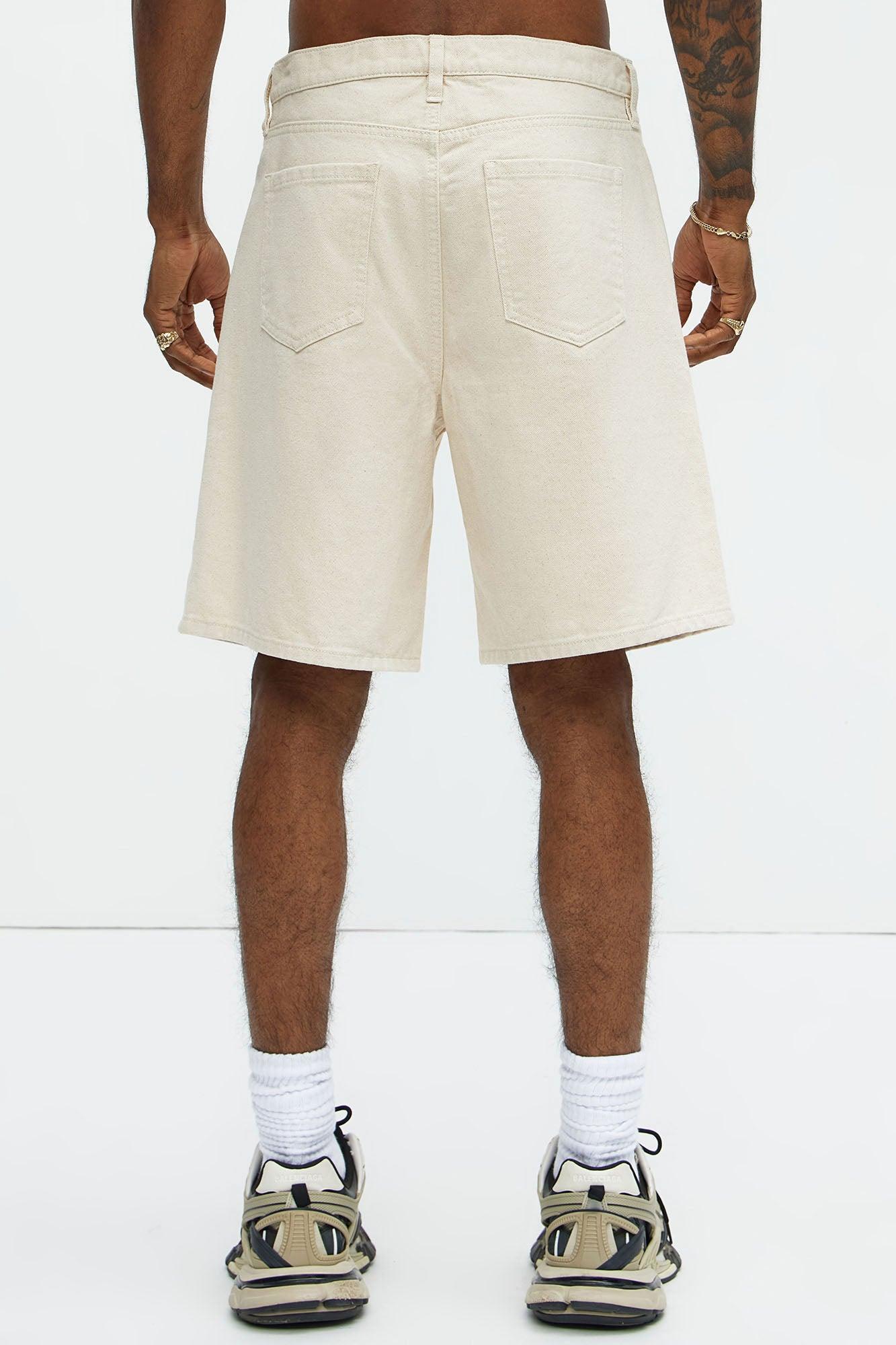 Colin Relaxed Denim Shorts - Sand Product Image