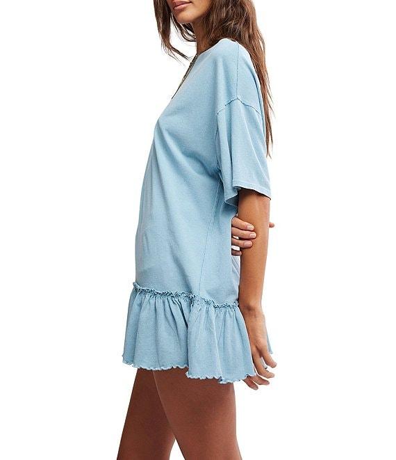 Free People We The Free Why Yes Tee Crew Neck Short Sleeve Oversized Tee Product Image