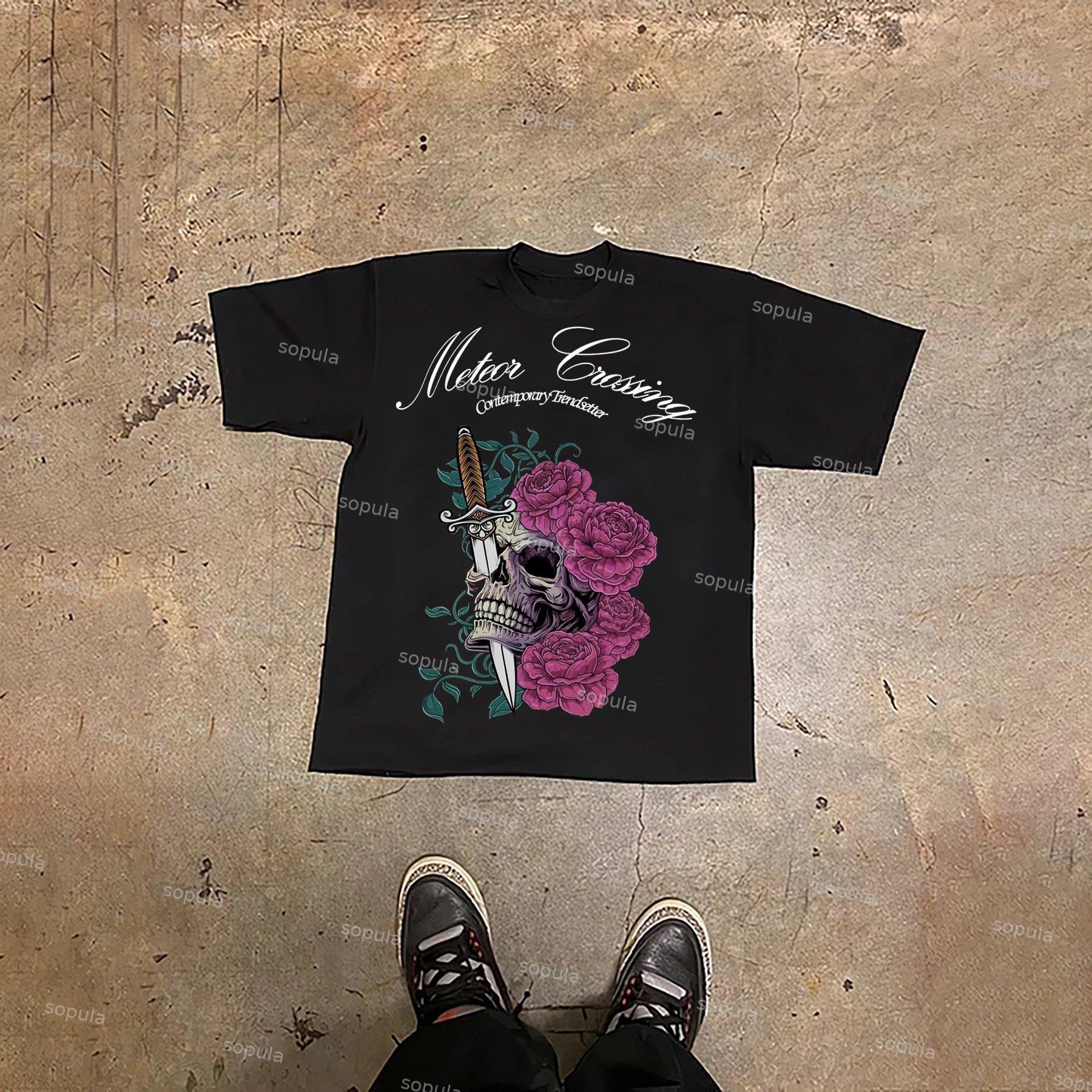 Sopula Love Kills True Love Print Cotton T-Shirt Product Image