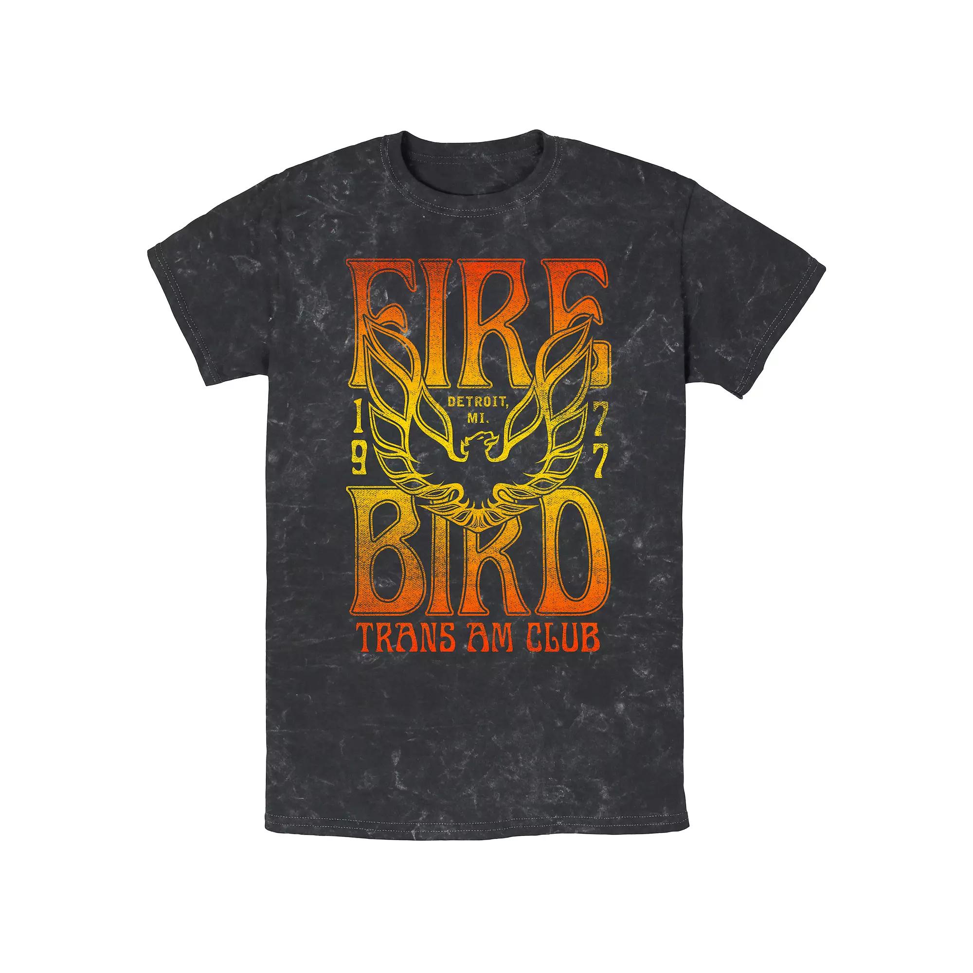 Men's Firebird Trans Am Club Mineral Wash Graphic Tee,  Product Image