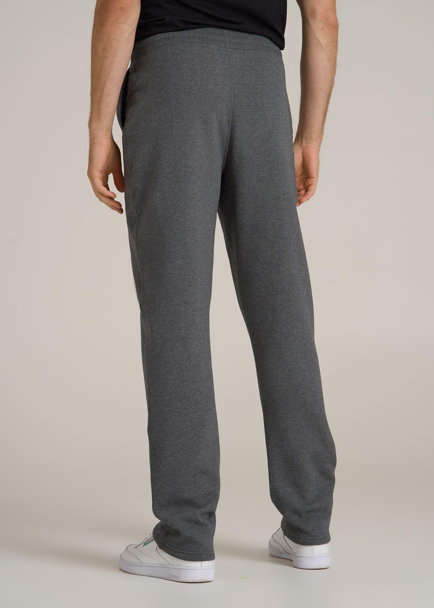 Wearever 2.0 Fleece Straight Leg Sweatpants for Tall Men in Charcoal Mix Male Product Image