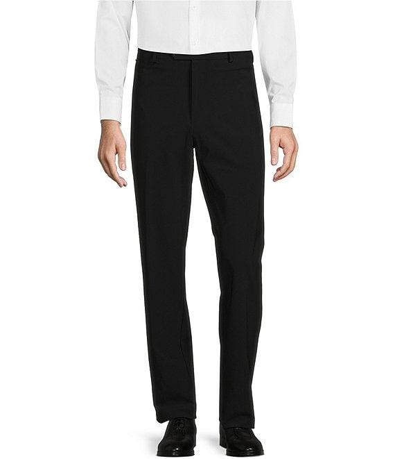Hart Schaffner Marx New York Fit Flat Front Solid Dress Pants Product Image