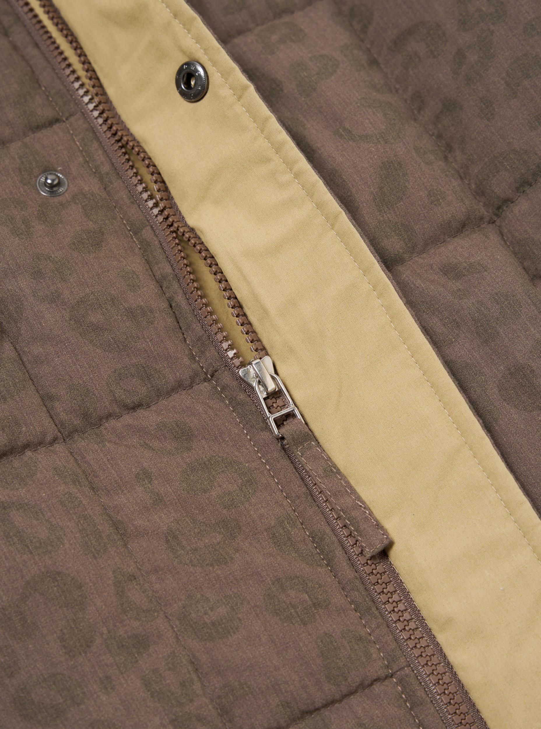 Universal Works Carlton Jacket in Sand Leopard Recycled Polytech Product Image