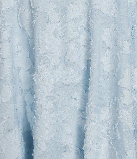 Allison & Kelly Floral Print Scoop Neck Long Sleeve Cross Waist Romper Dress Product Image